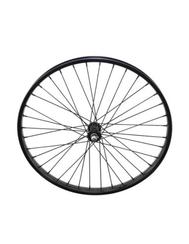 26 x 2.125 Steel Front Wheel 36 Spoke 12gBlack...